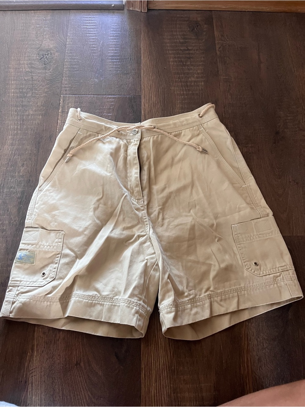 Vintage Ralph Lauren Khaki Cargo Shorts for Women